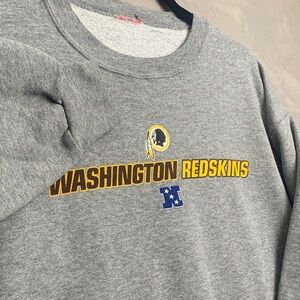 NFL |  Men NAVY CREW NECK VTG WASHINGTON REDSKINS | GREY